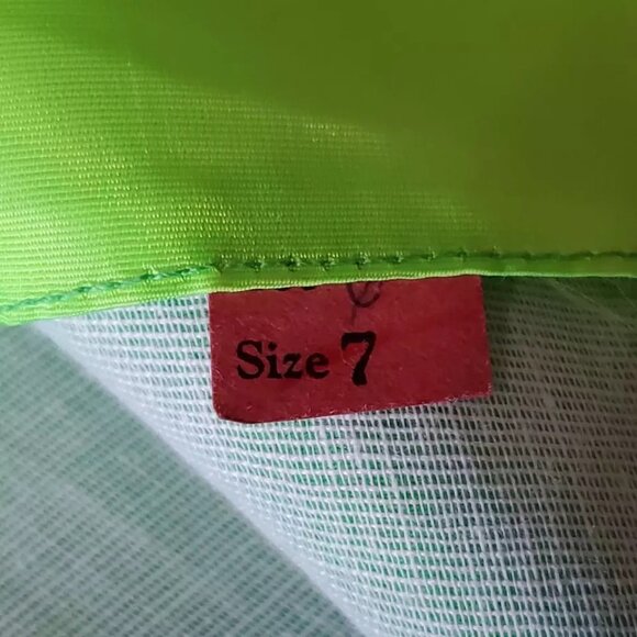 Roos Atkins Womens A Line Dress Green Pleated Mini Scoop Neck Sleeveless Zip 7 - Picture 10 of 10